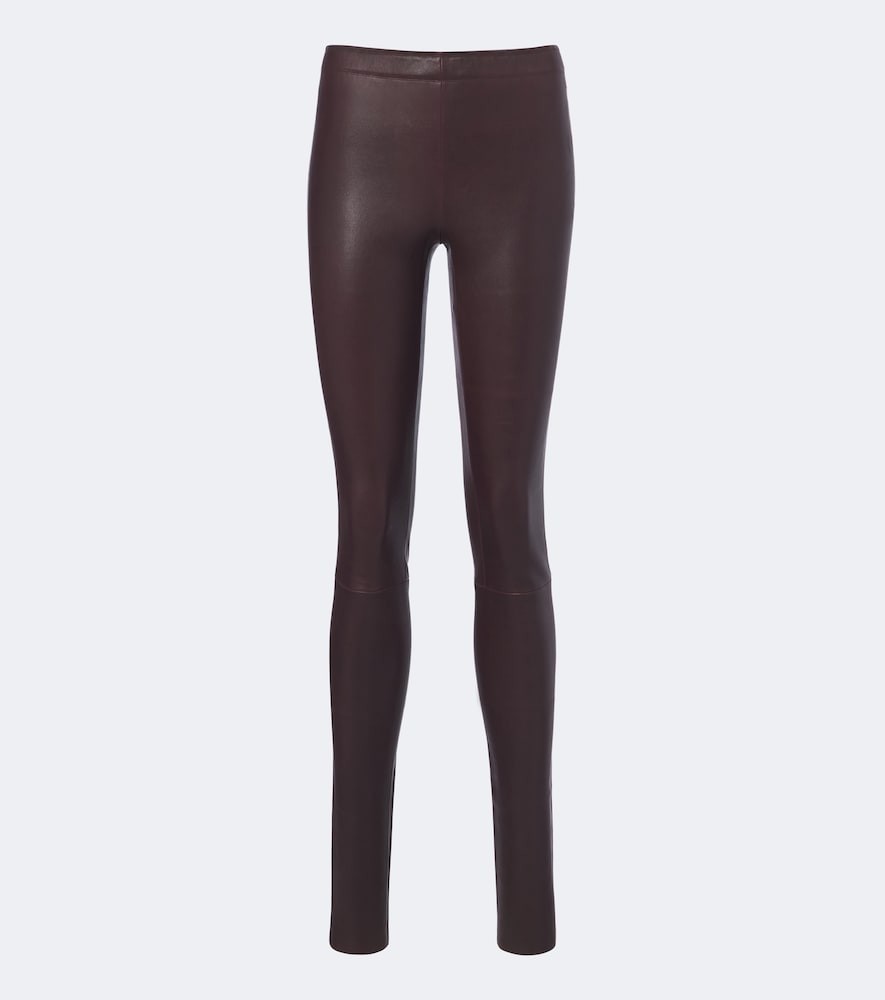 Carolyn leather leggings