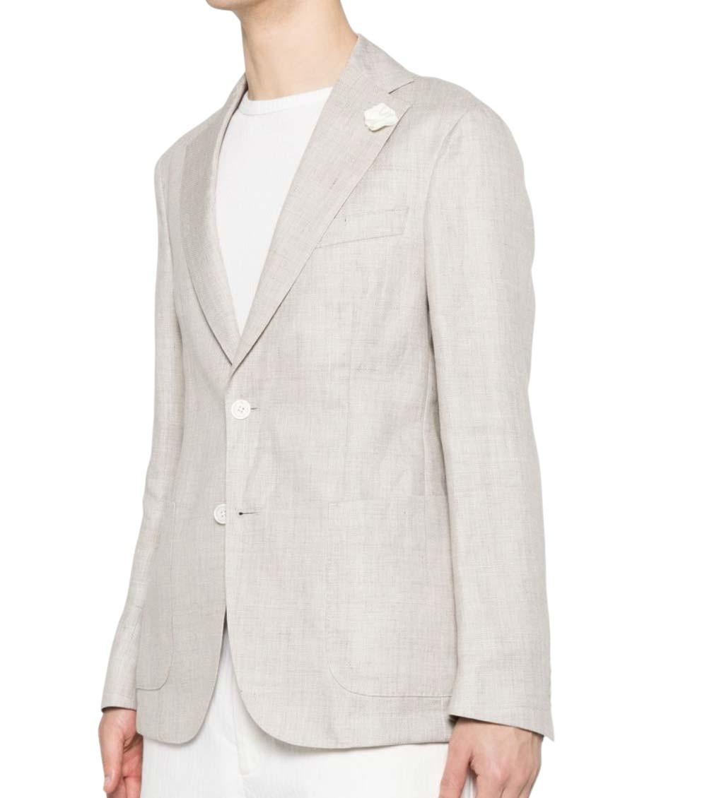 Light Grey Textured Blazer
