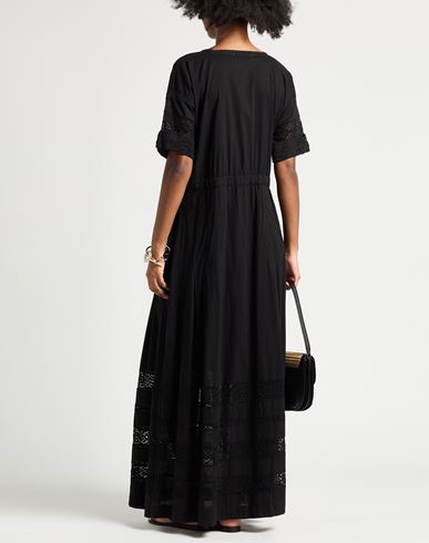 Woman Maxi dress Black Size L Cotton