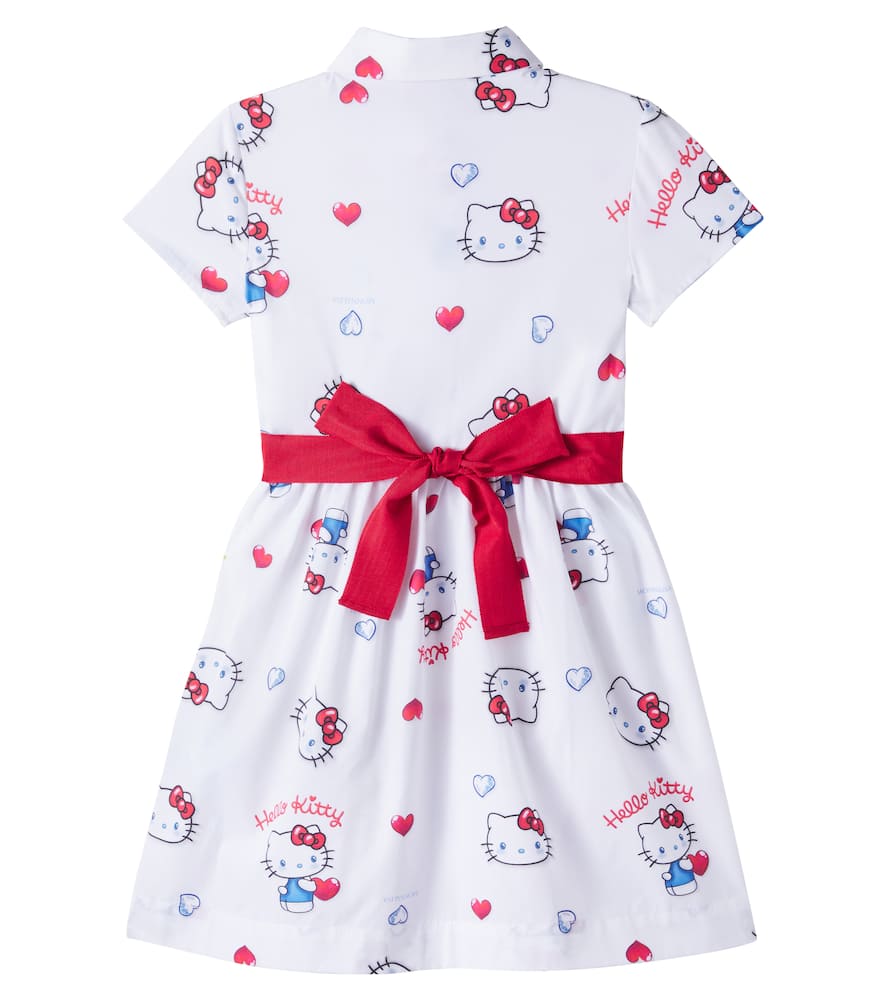 X Hello Kitty cotton poplin shirt dress
