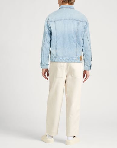 Man Denim outerwear Blue Size XL Cotton