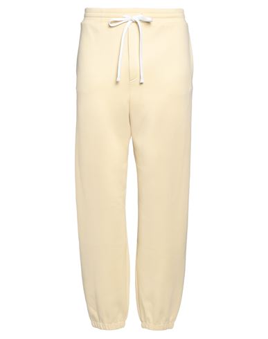 Man Pants Pastel yellow Size L Polyester, Elastane