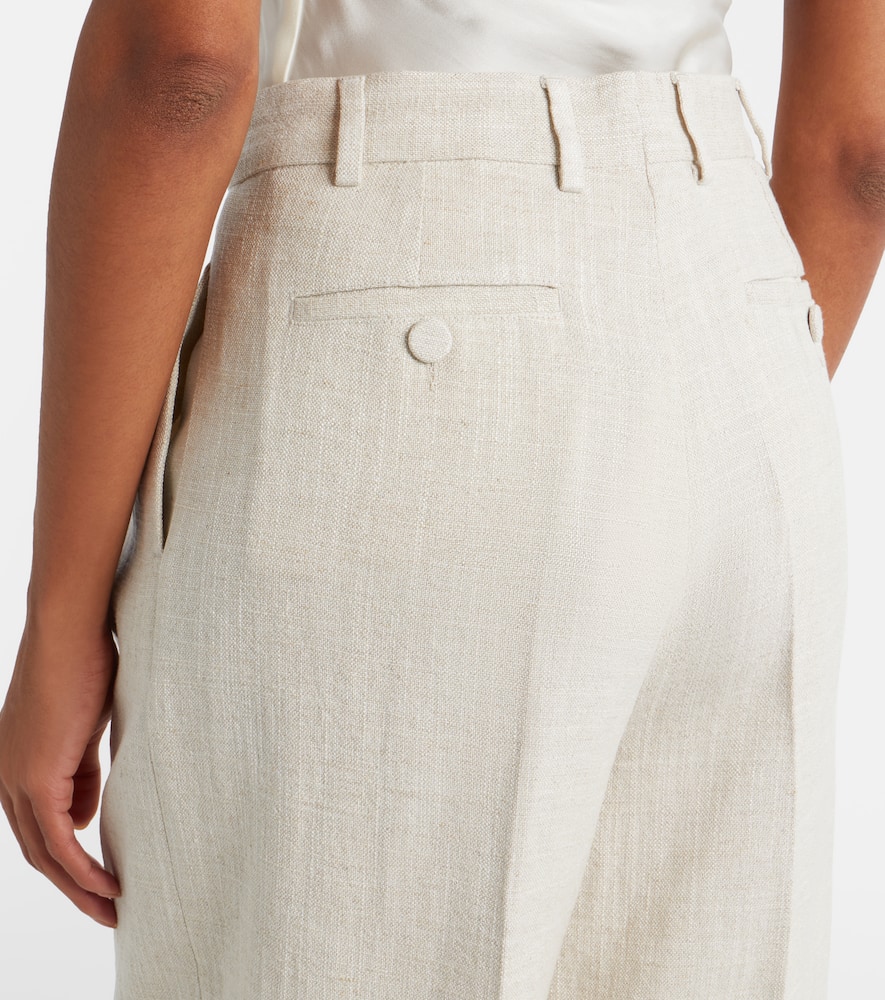 Dash cropped barrel-leg pants