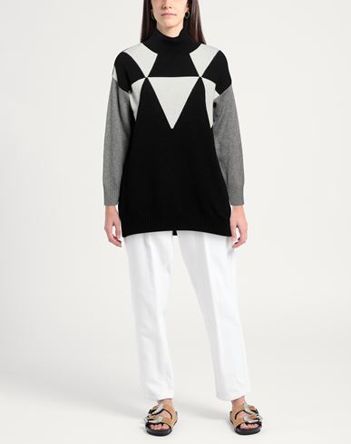 Woman Turtleneck Black Size S Wool, Viscose, Polyamide, Cashmere