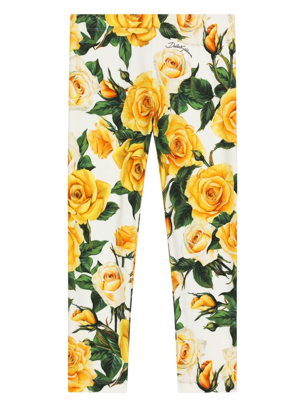 Floral-print leggings - Yellow