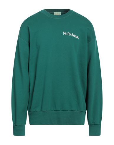 Man Sweatshirt Emerald green