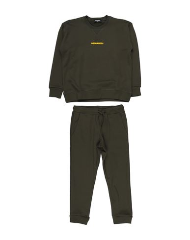 Kid Tracksuit Military green Size 12 Cotton