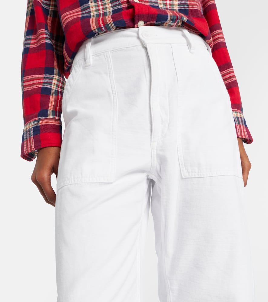 High-rise barrel-leg jeans