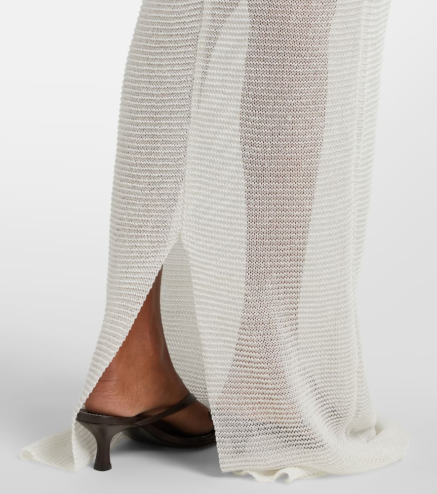 Lamé maxi dress