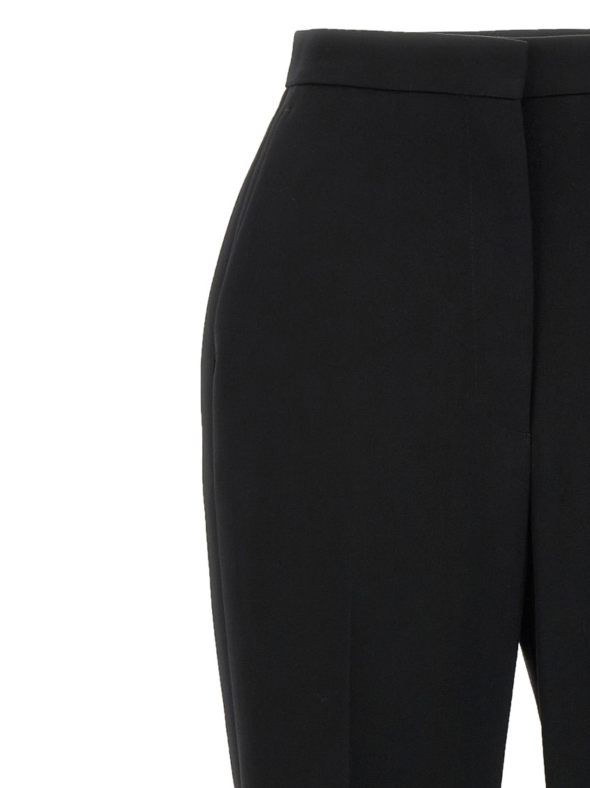 Satin Band Pants Black