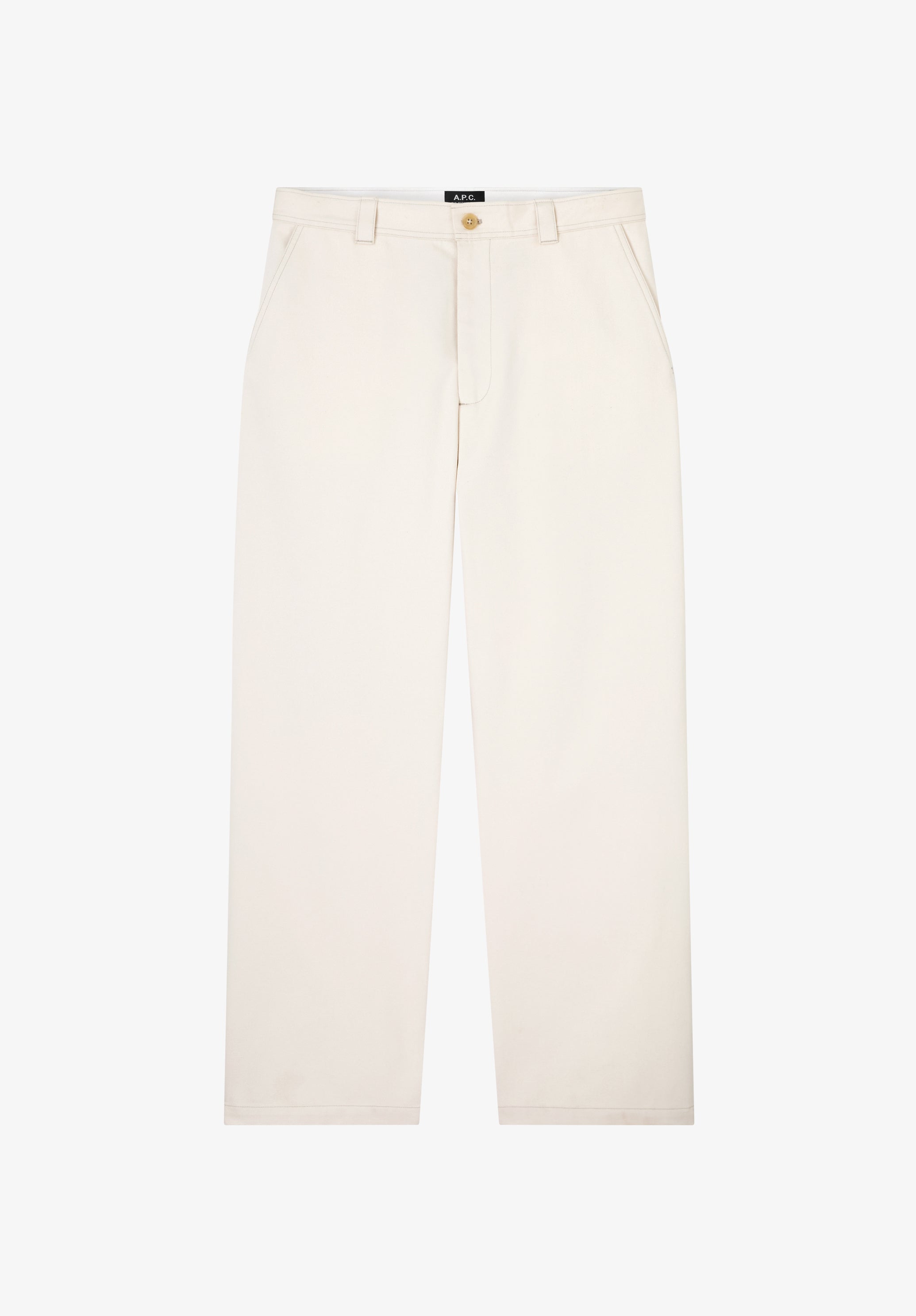 A. P.C. Men's Dan chinos Size: 44 in Chalk