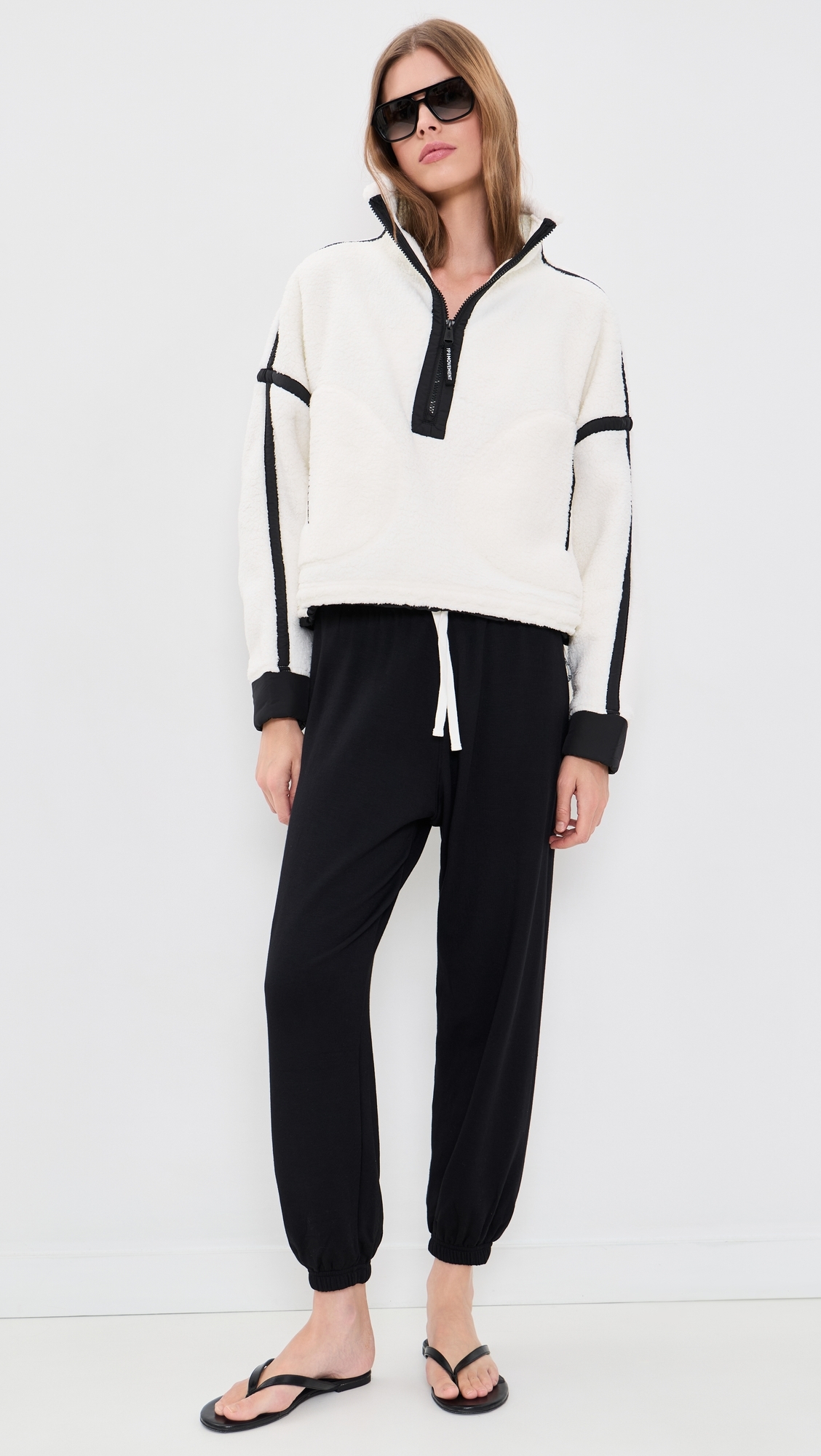 Mountain High Half-Zip Fleece White Combo