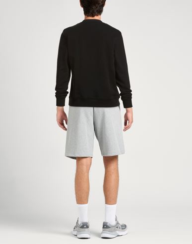 Man Sweatshirt Black Size M Cotton, Polyester