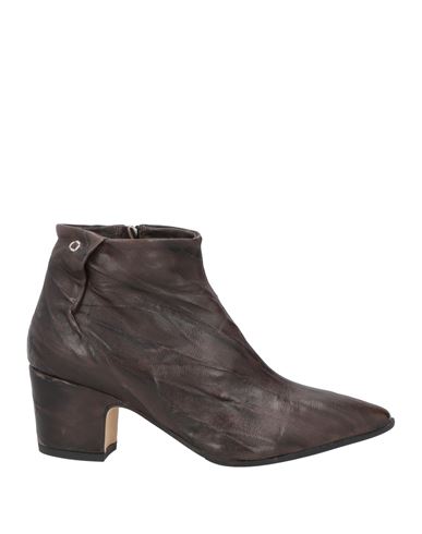 Collection Privēe? Woman Ankle boots Dark brown Size 10 Leather