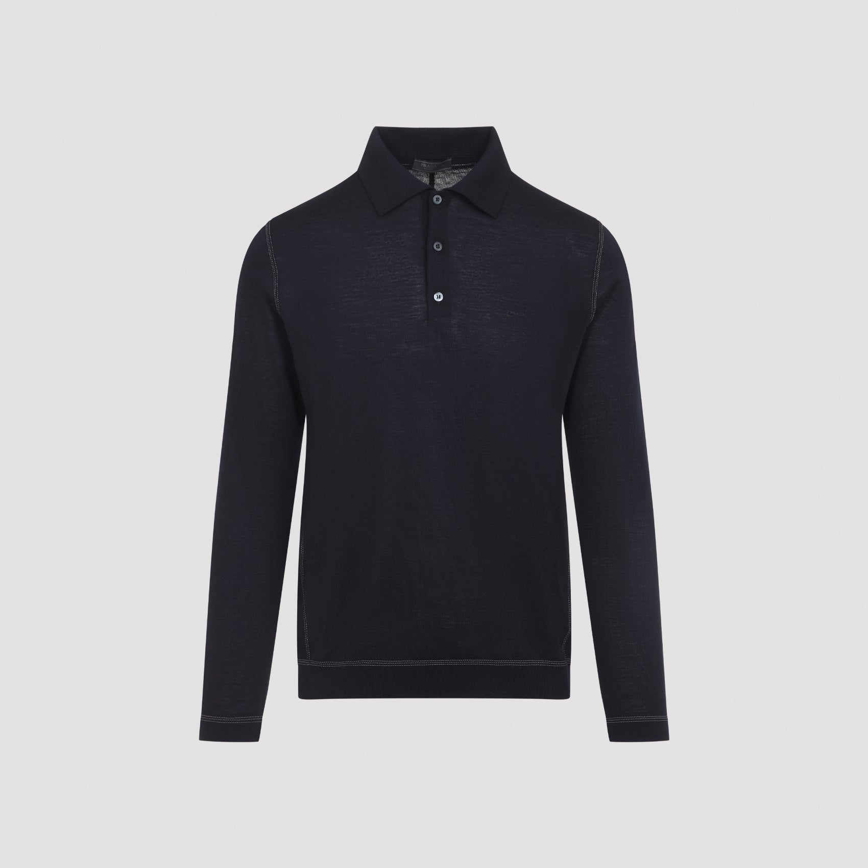 Men's Wool Virgin Wool Knit Polo Sweater