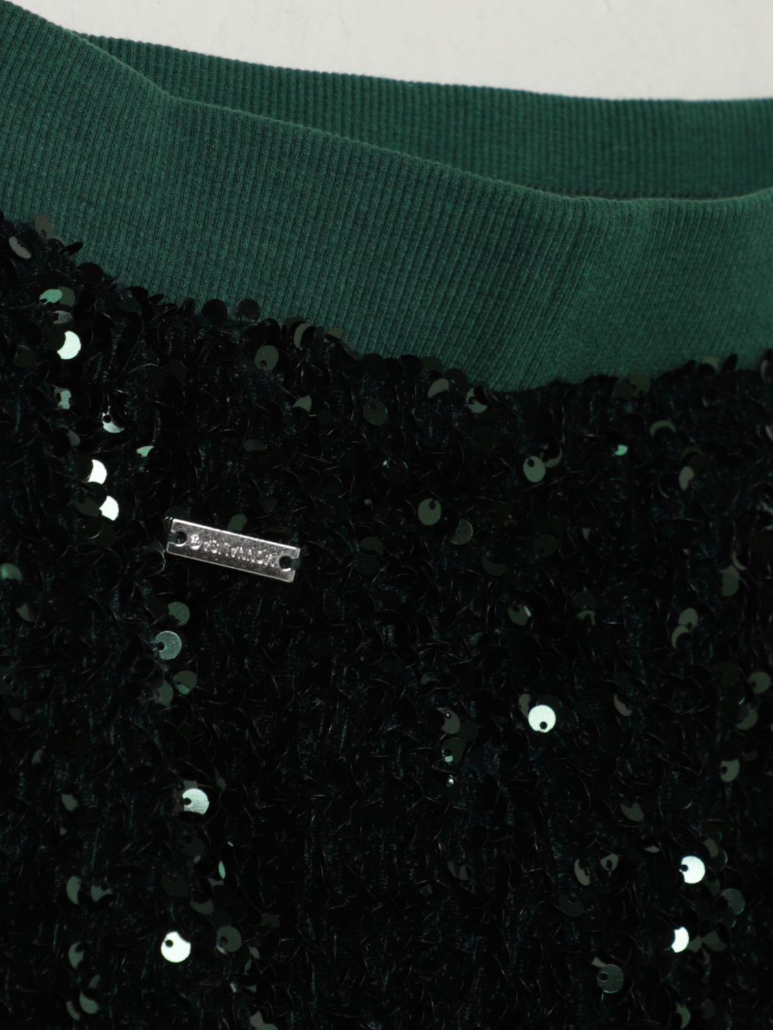 Sequinned skirt - Green