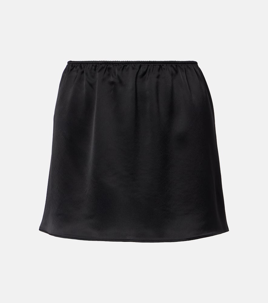 Barb satin miniskirt