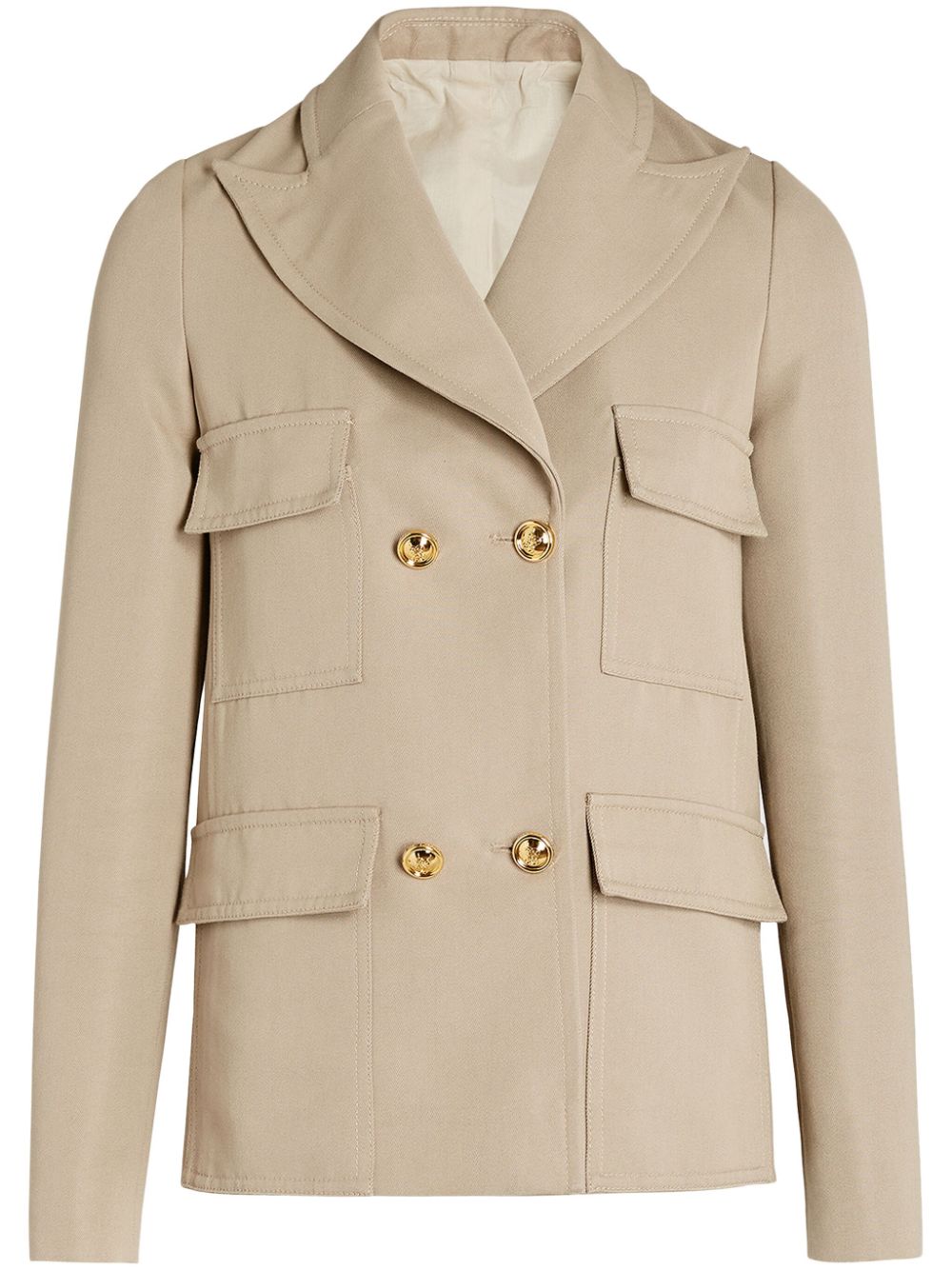 Gabardine blazer - Neutrals