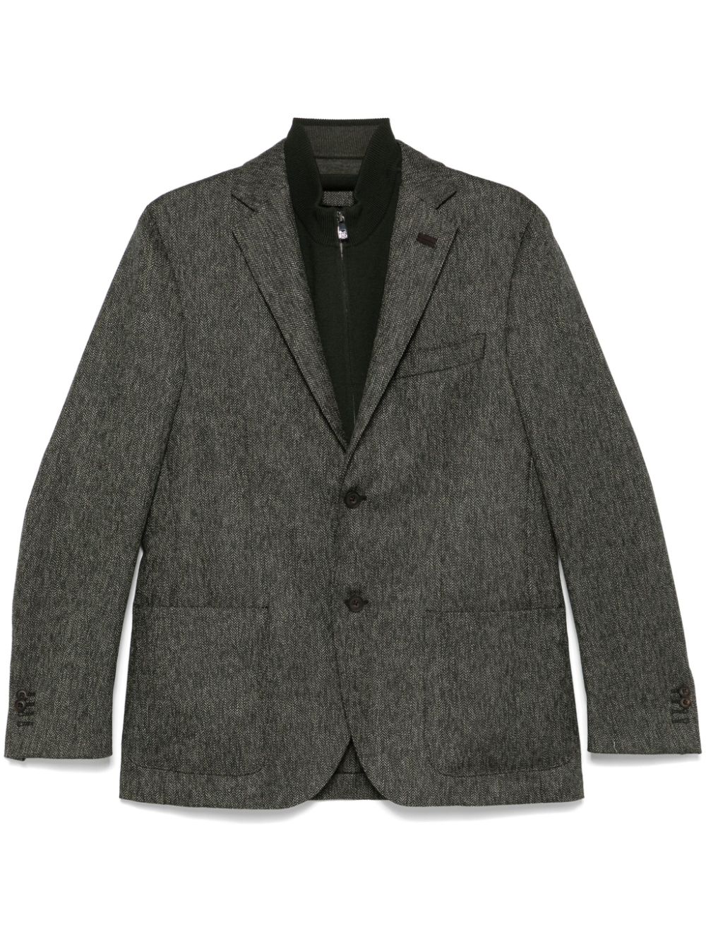 Layered blazer - Green