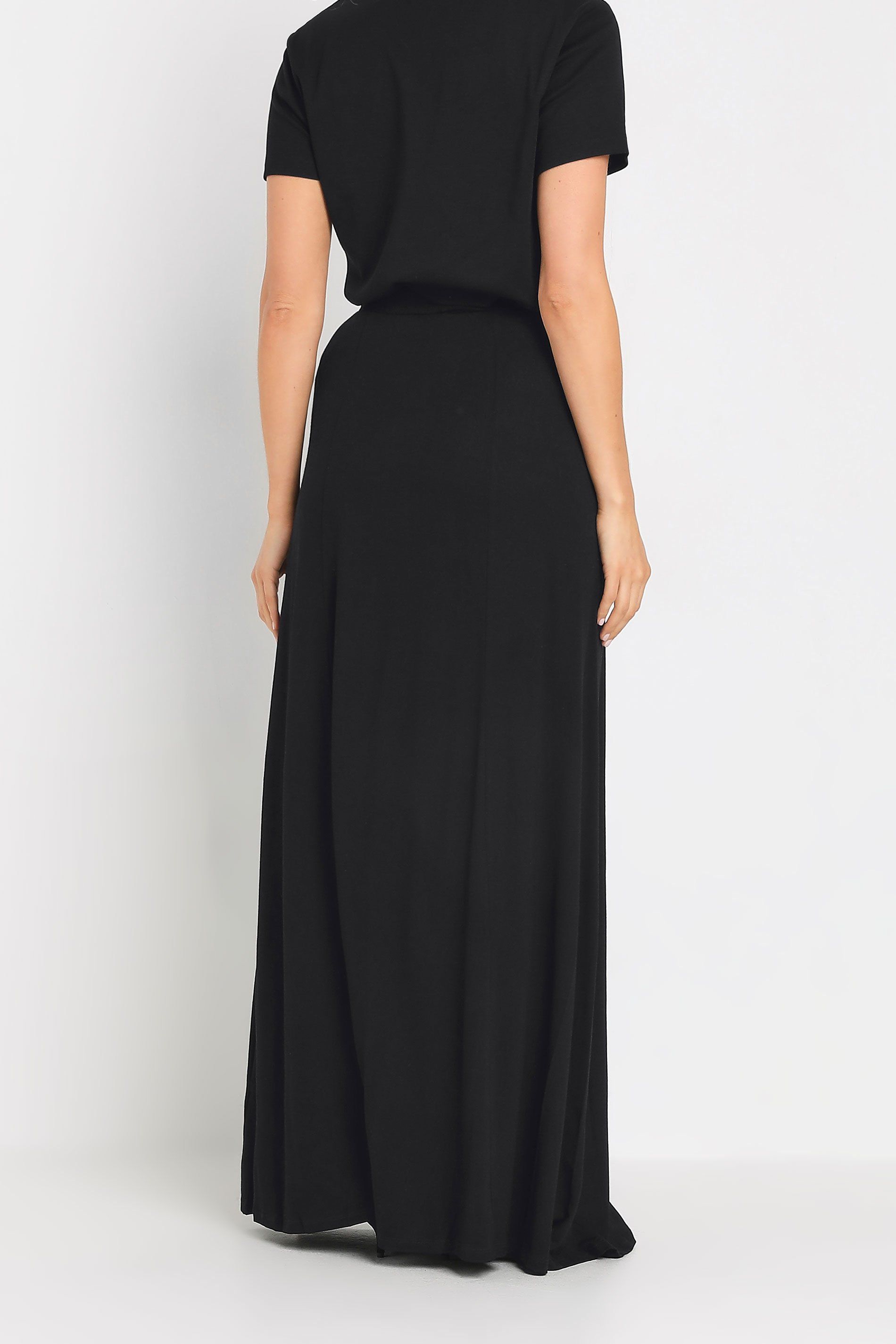 Long Tall Sally Women's Tall Fit & Flare Maxi Skirt in Black