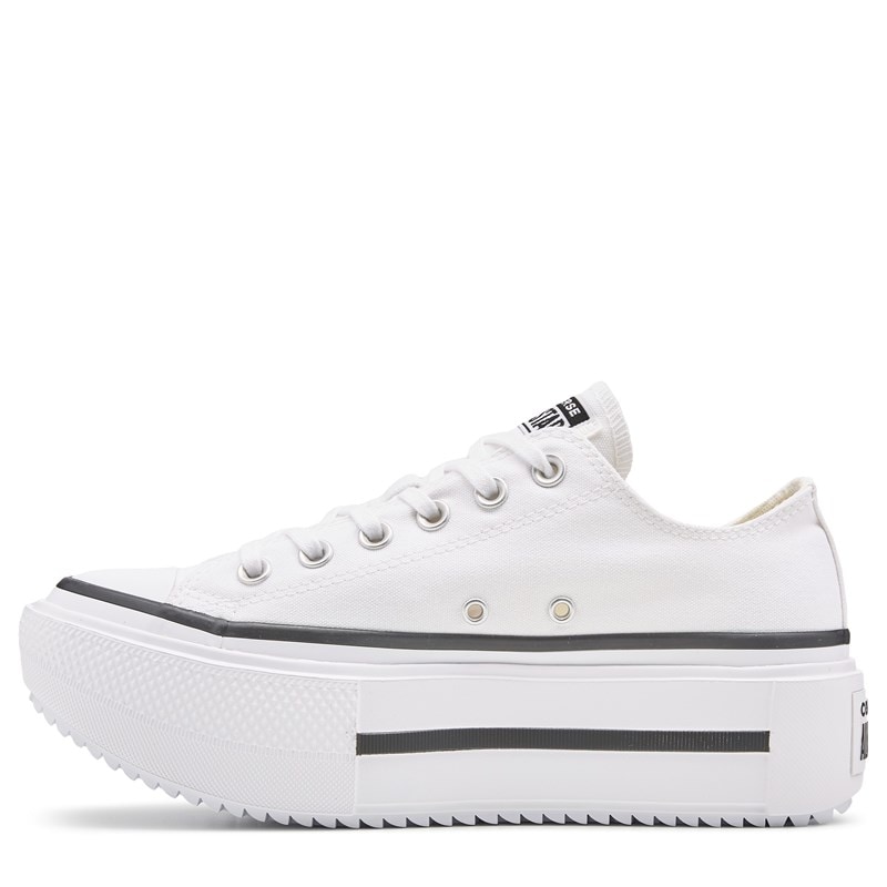 Chuck Taylor All Star Lift Double Stack Platform Ox Sneakers (White/Black)
