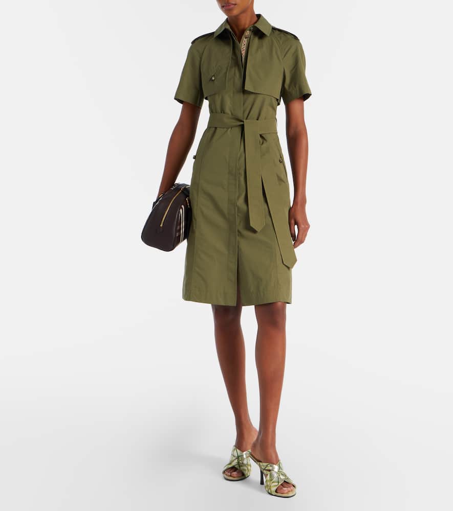 Cotton shirt dress