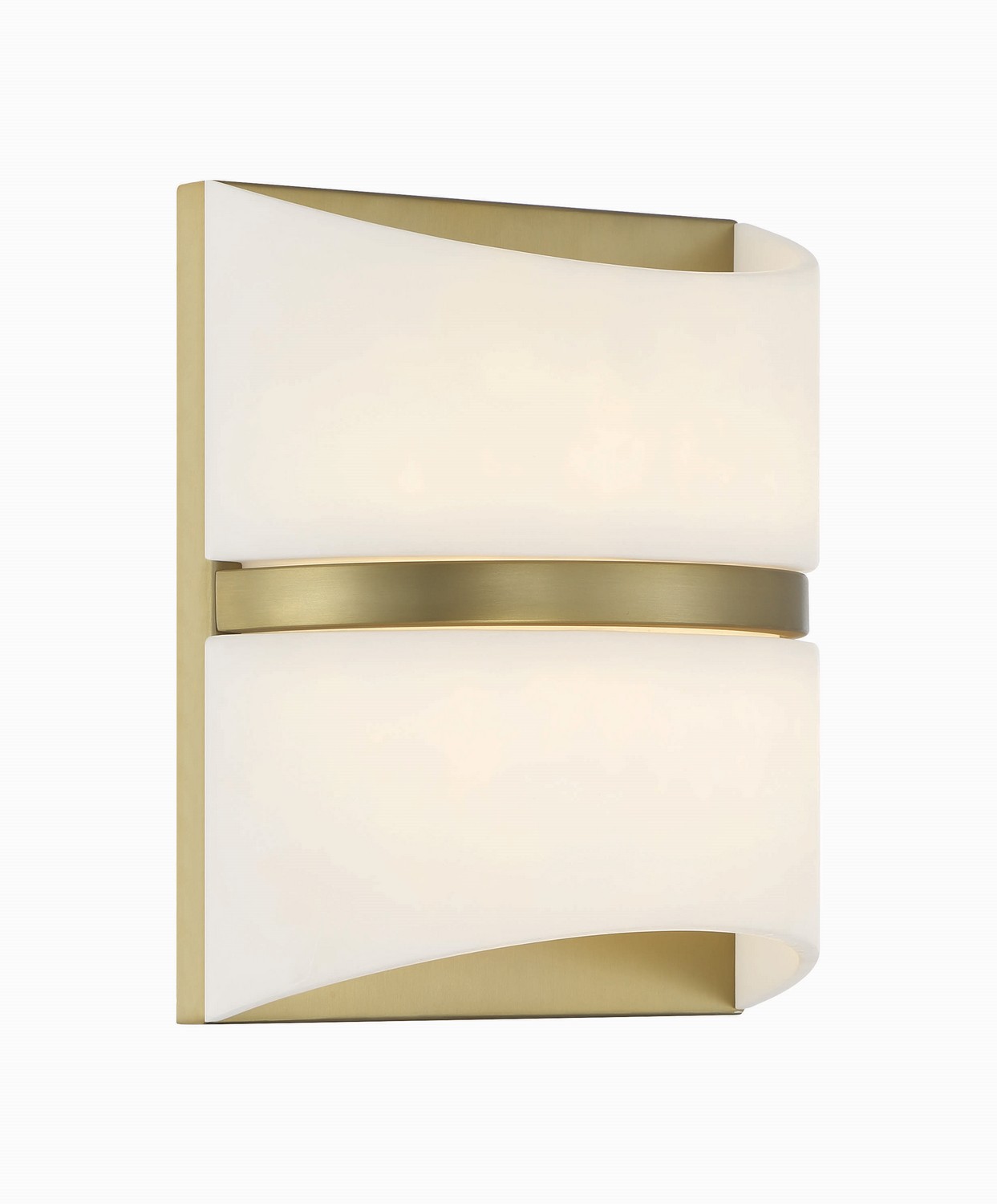 Soft Brass LED Wall Sconce from the Velaux Collection