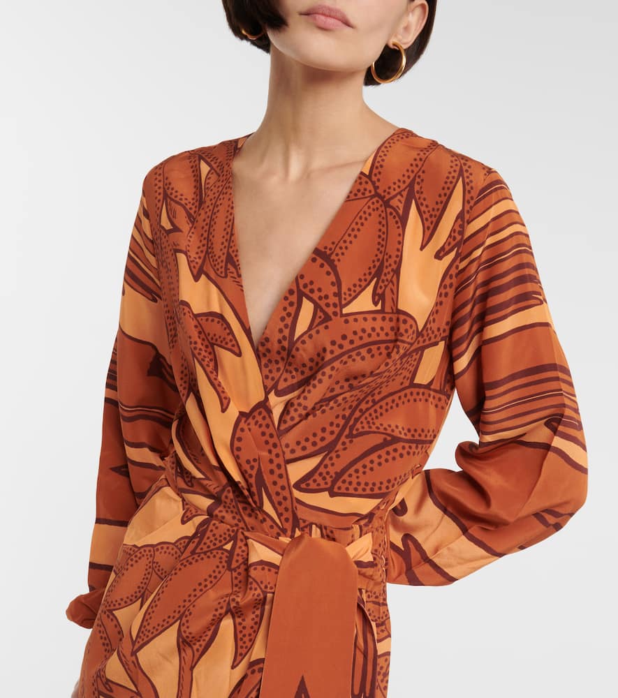 Silk crêpe de chine maxi dress