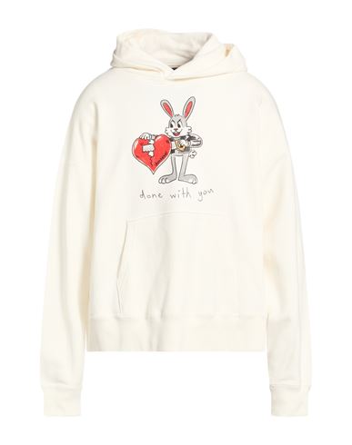 Man Sweatshirt Ivory Size L Cotton
