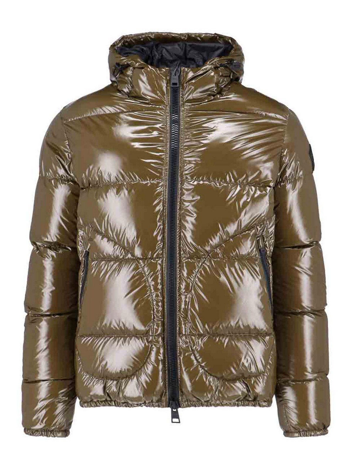 Logo zip down jacket