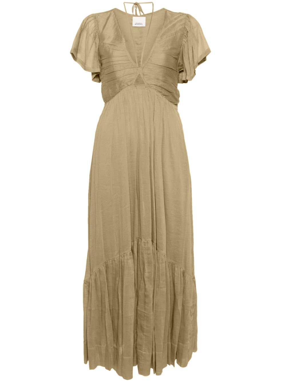 Agathe crepe maxi dress - Green