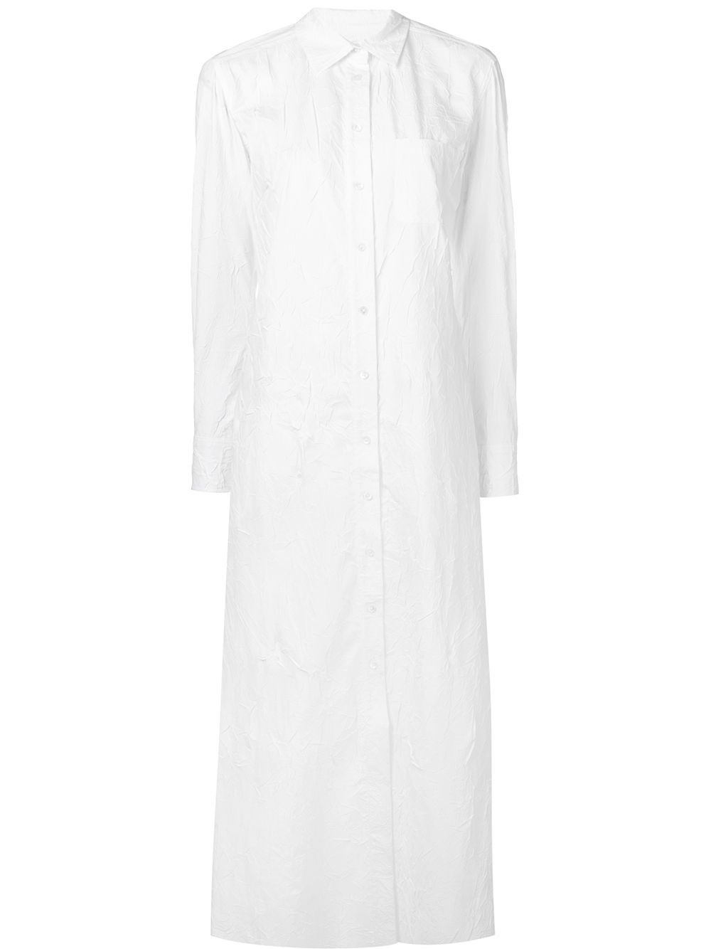 Maxi shirt dress - White