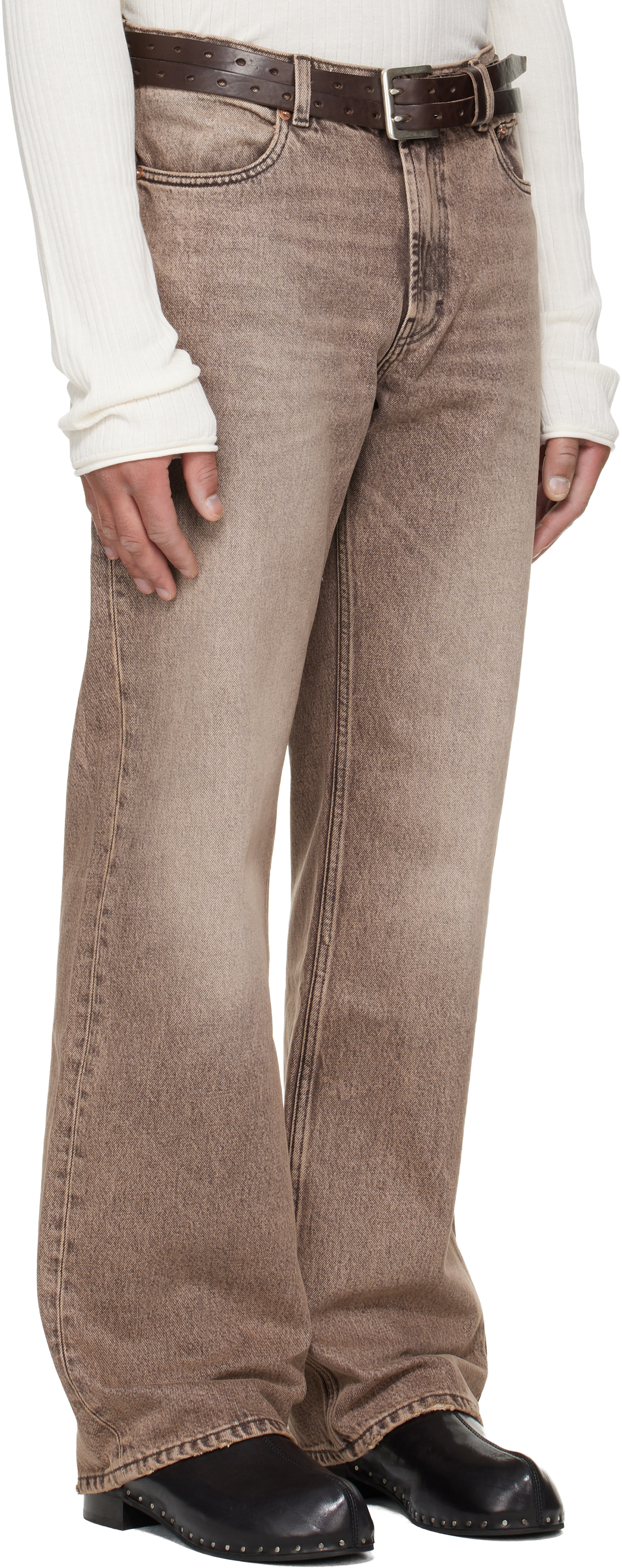 Tan Carlson Cut Jeans