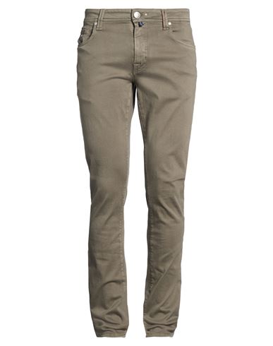 Man Jeans Military green Size 29 Cotton, Polyester, Elastane