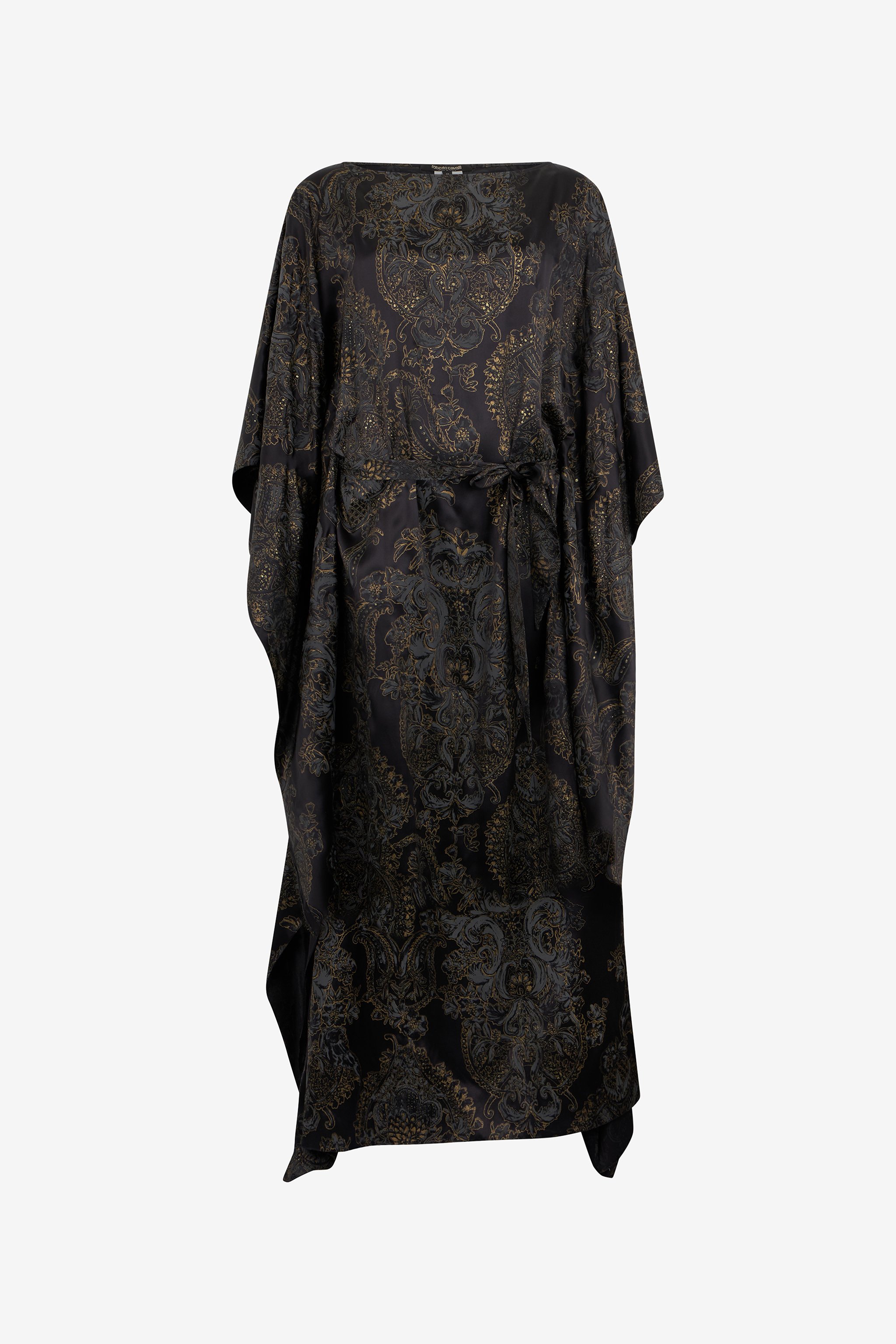 Ornamental Black Print Dress