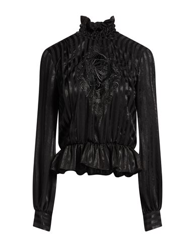 Woman Top Black Size 4 Polyester