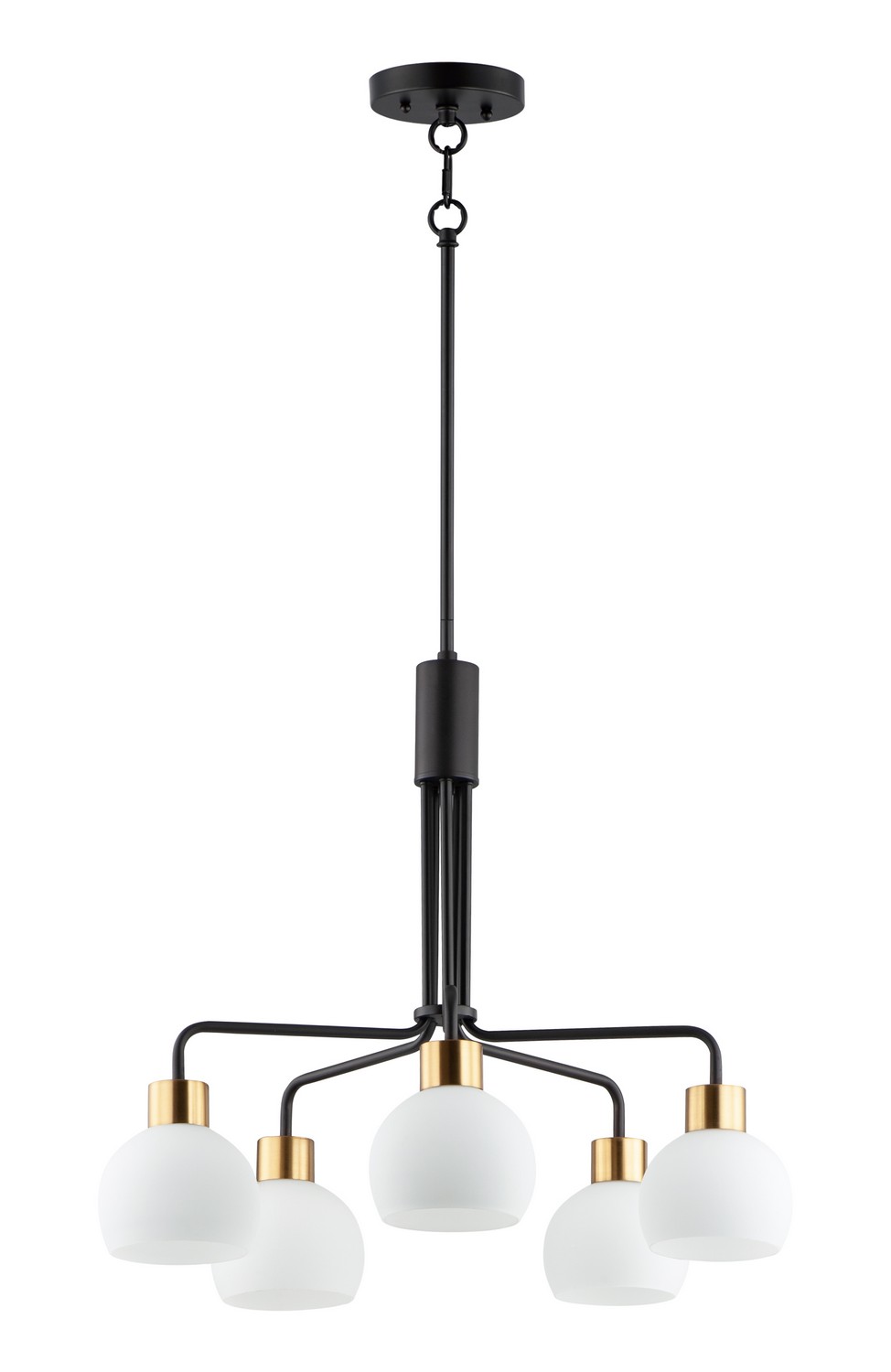 Coraline 5-Light Chandelier in Bronze with Satin Bra