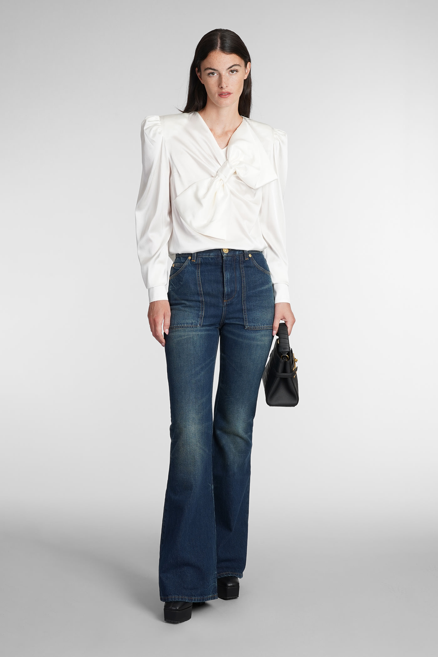 Blouse In White Silk