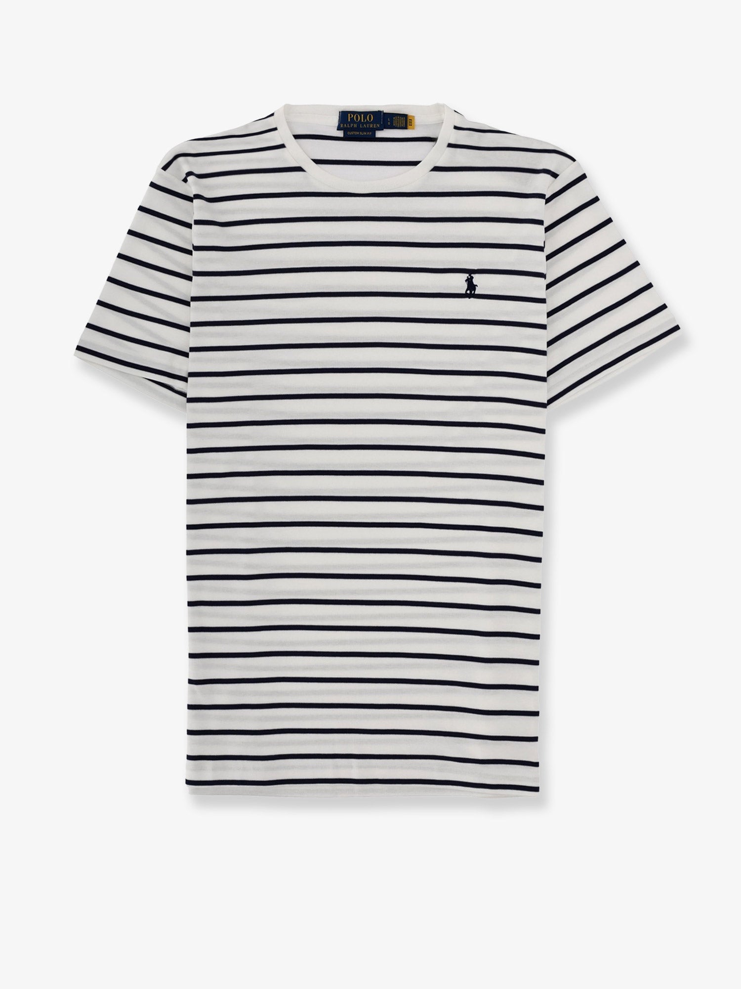 Striped Cotton T-Shirt — White