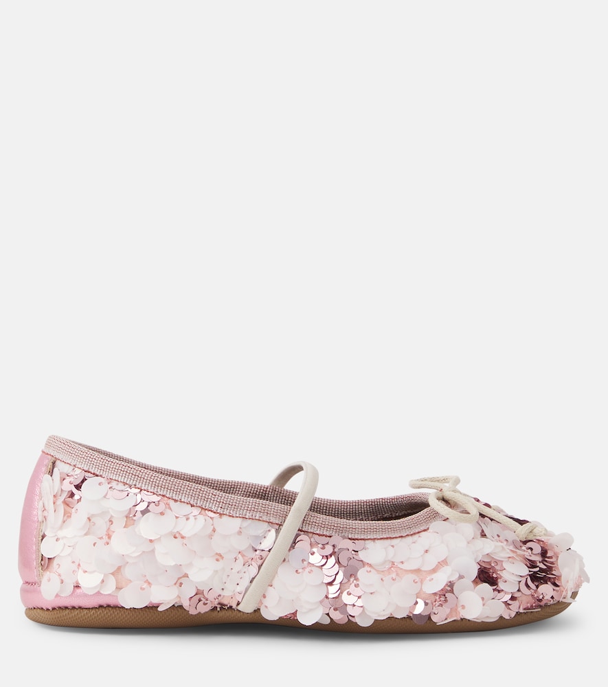 PèPè Sequined ballet flats