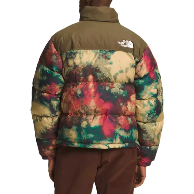 1996 Retro Nuptse Jacket ANTELOPE TAN ICE DYE PRINT