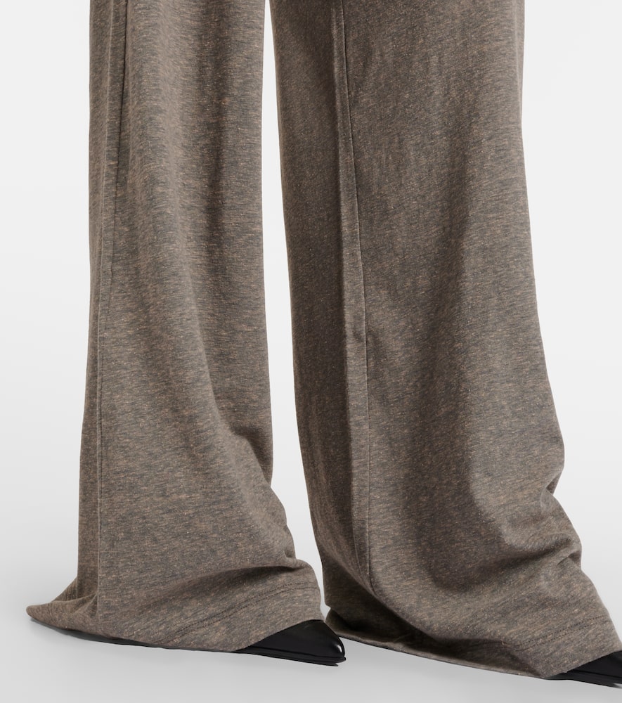 Cotton-blend jersey sweatpants
