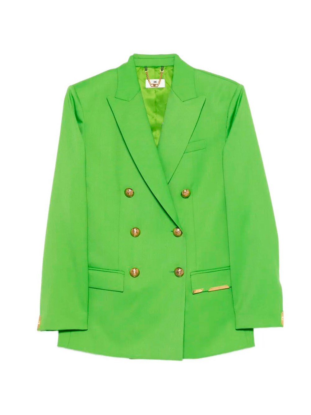 Cool Wool Jacket With Jewel Plaque