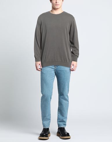 Heritage Man Sweater Khaki Size 40 Cotton