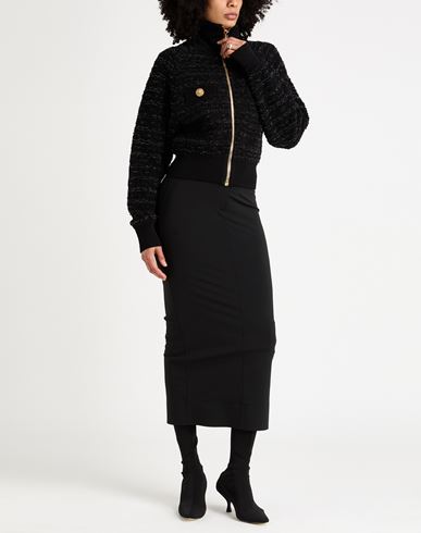 Woman Jacket Black Size 4 Viscose, Synthetic fibers, Hemp, Wool, Cotton
