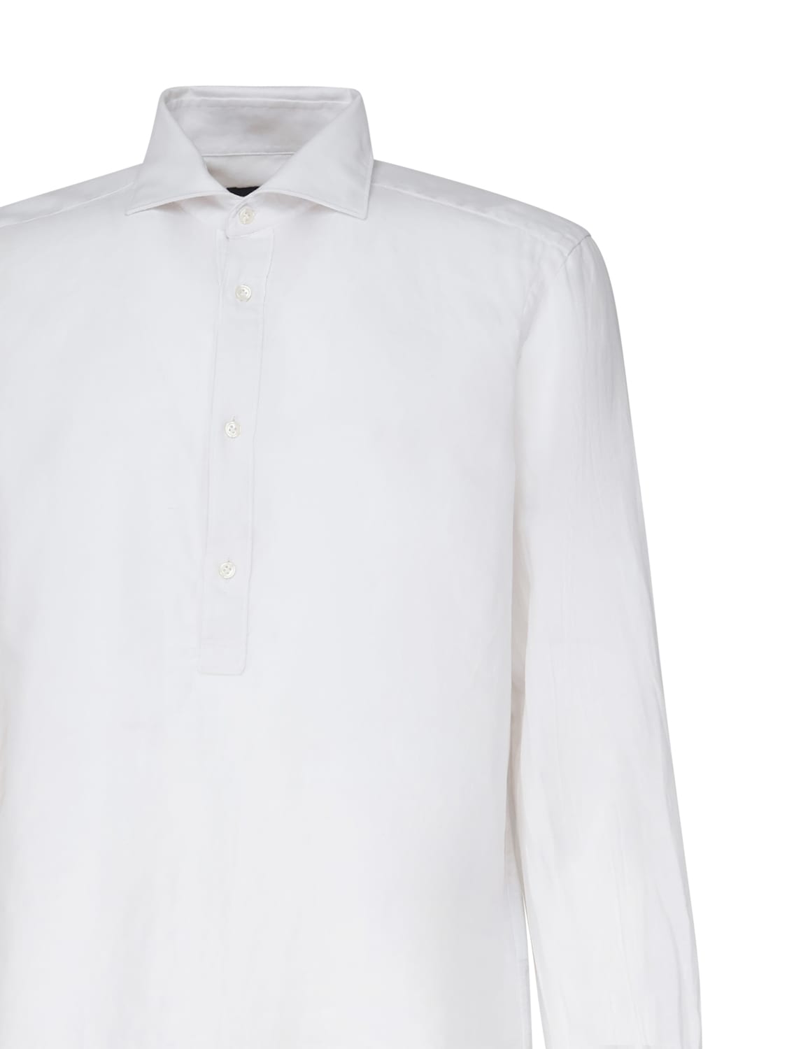 Polo Shirt With Spread Collar