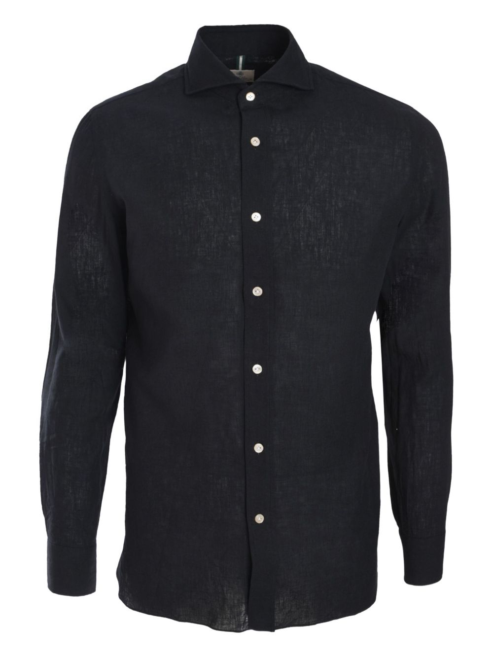 Luigi Borrelli cutaway-collar shirt - Black