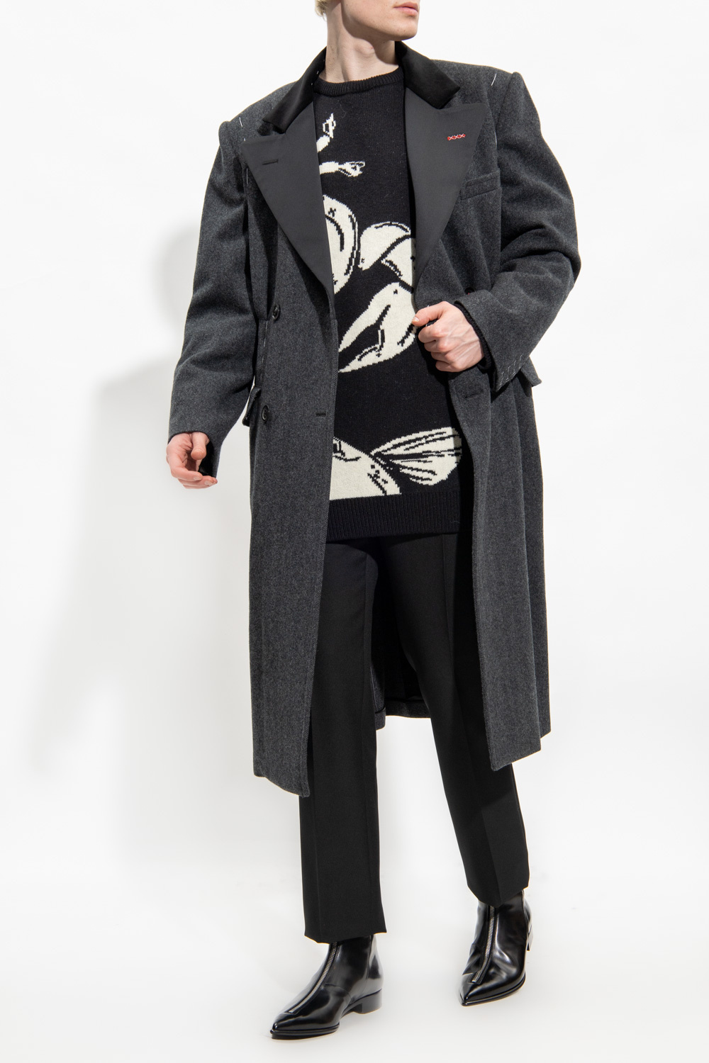 Wool Coat, Men's, Grey