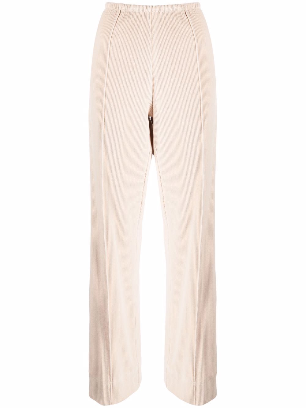 Corduroy side-stripe track pants - Neutrals