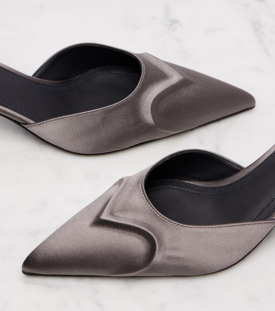 Alaïa Le Caur 3D 55 satin mules